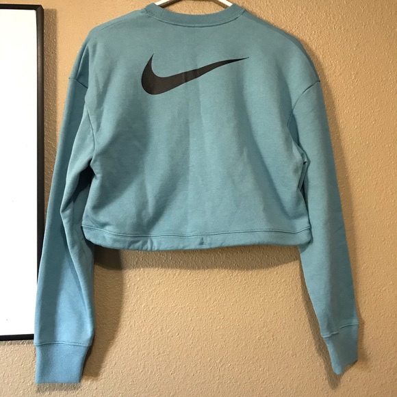 Nike swoosh crop adjustable sweatshirt blue - Picture 7 of 7